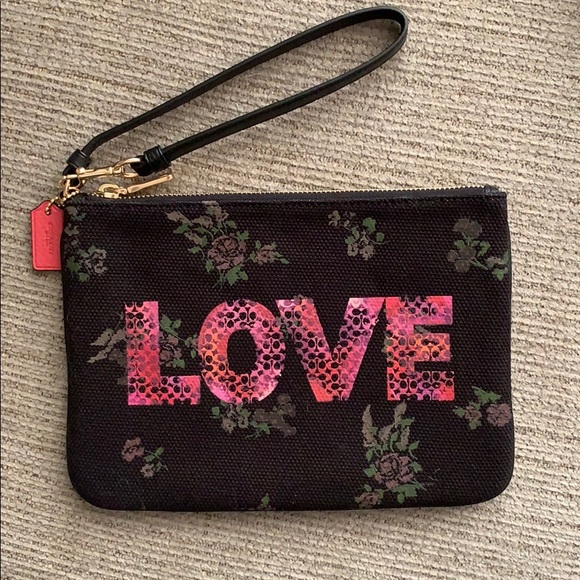 Large Coach wristlet